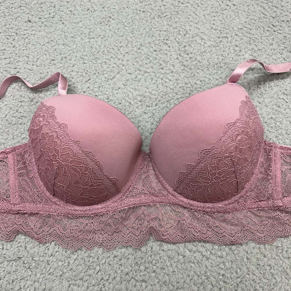 Dreamwear Bra 38C Longline Bra 2243-36 Padded Lace Trim